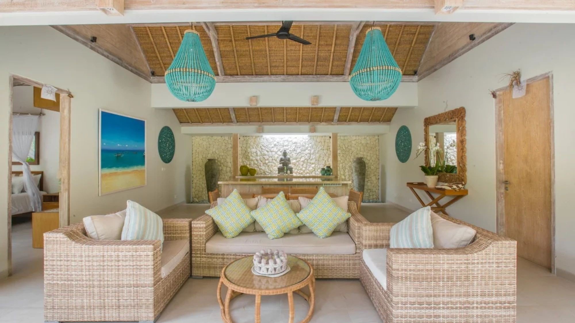 A pool villa in its own walled garden